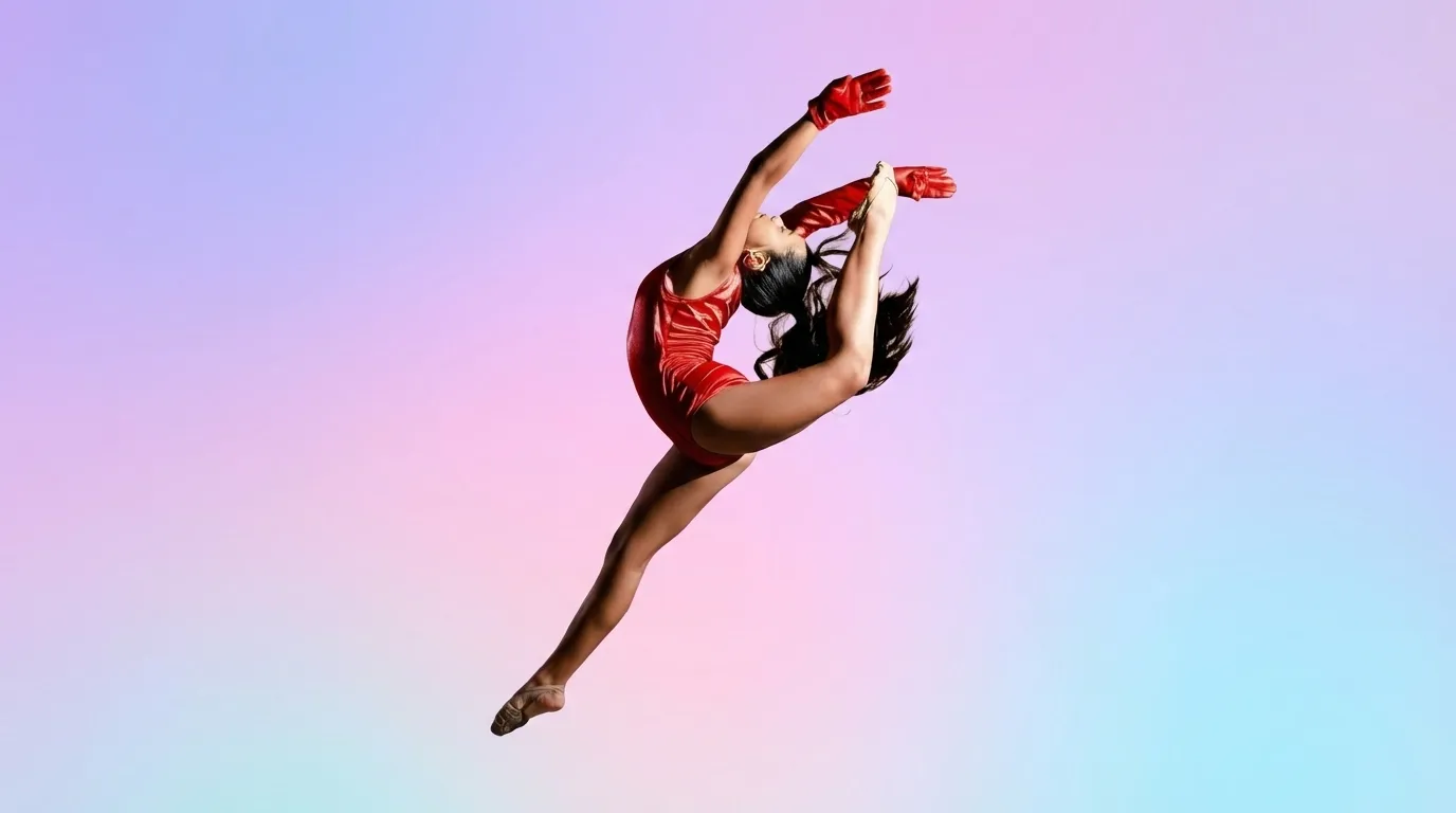 Bailarina en pose artística